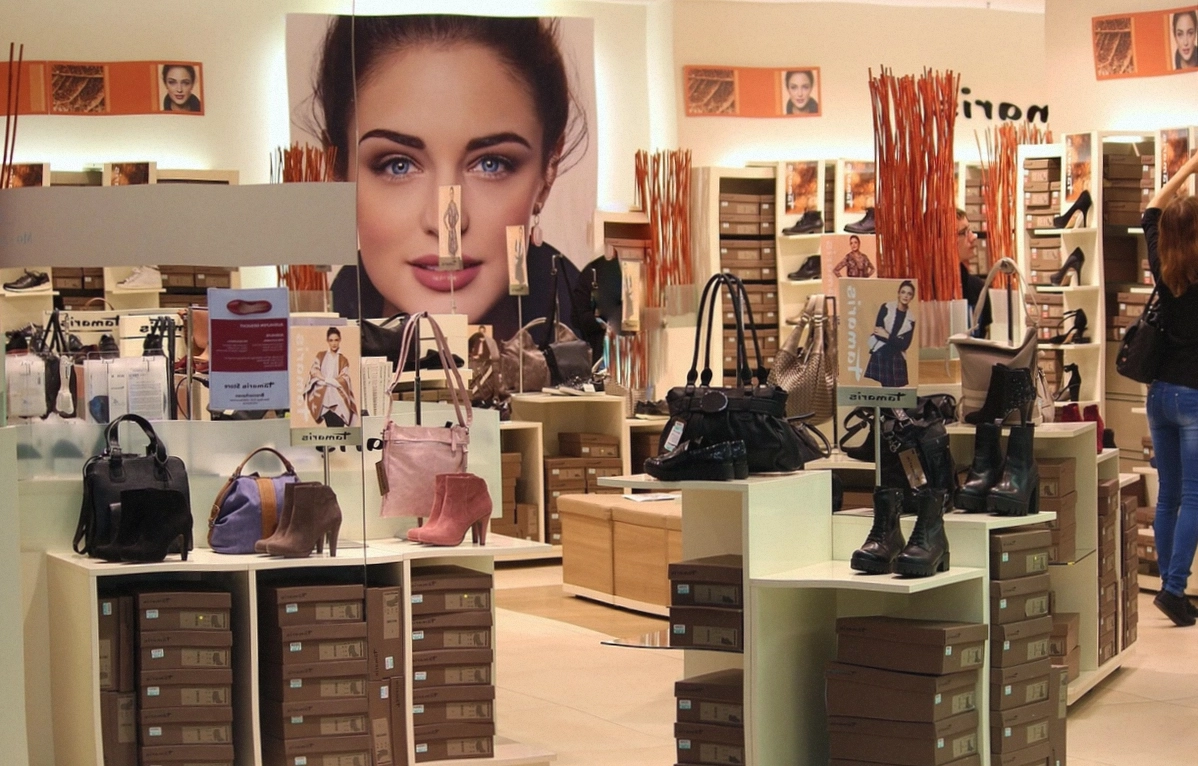Swatch wallet open on a styling table