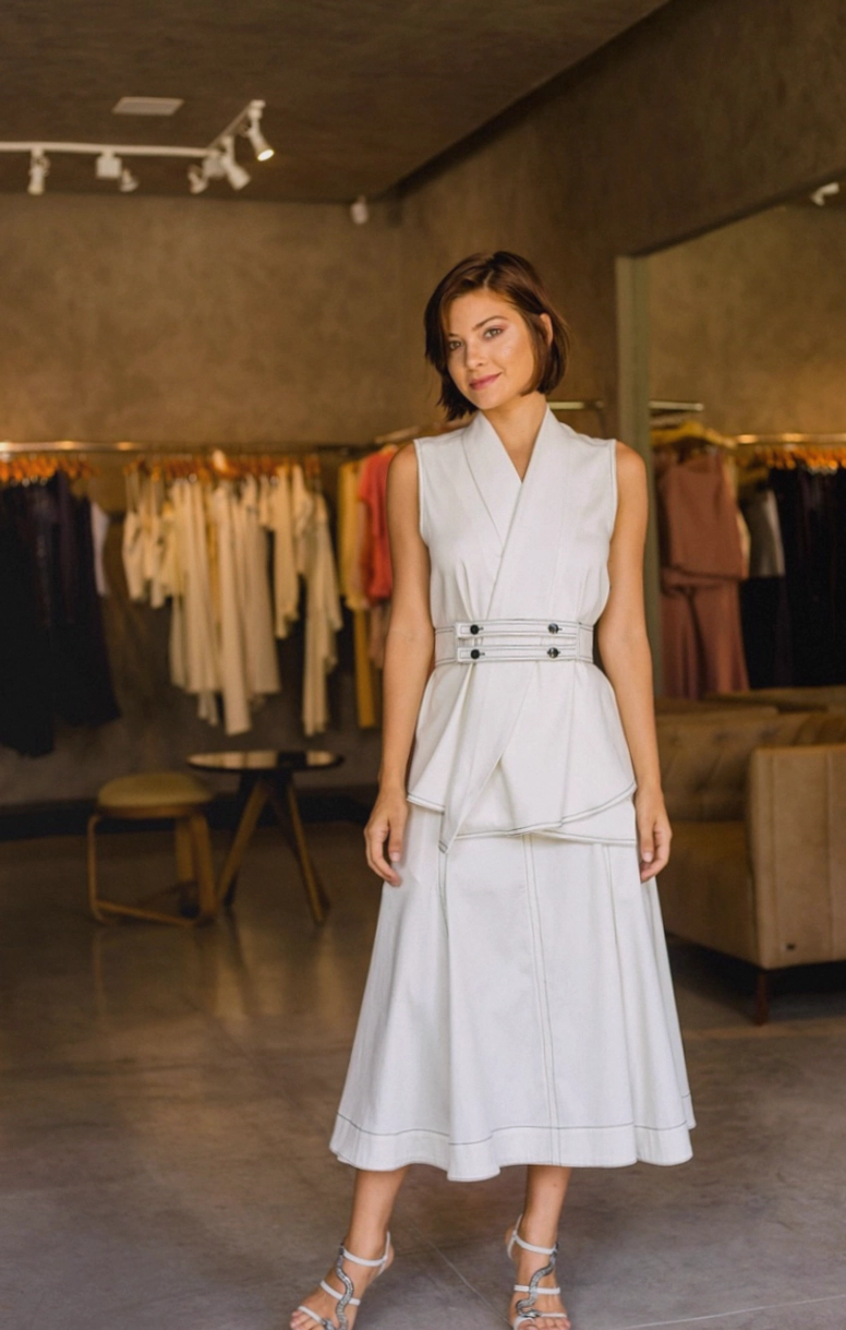 Event outfit during a fitting